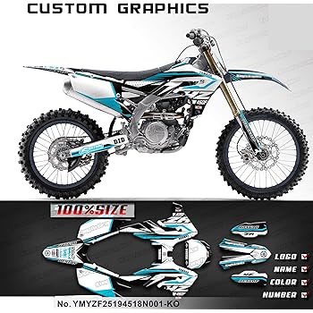 Amazon Com Kungfu Graphics Custom Decal Kit For 2019 2020 2021 Yamaha Yzf250 Yz250f White Green Ymyzf25194518n001 Ko Kitchen Dining