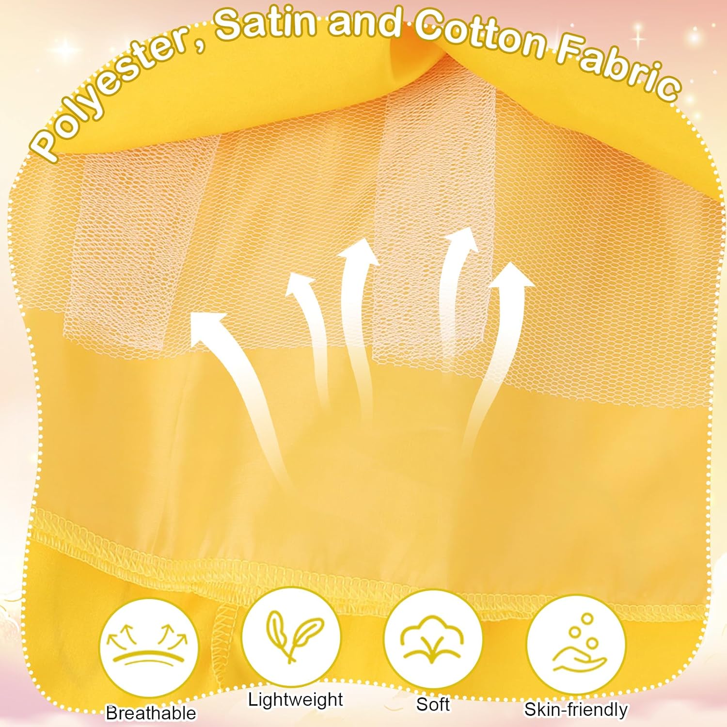 COTRIO Princess Costume for Girls Kids Halloween Dress Up Toddler Birthday Party Outfits Off Shoulder Fancy Dresses Gifts - Image 4