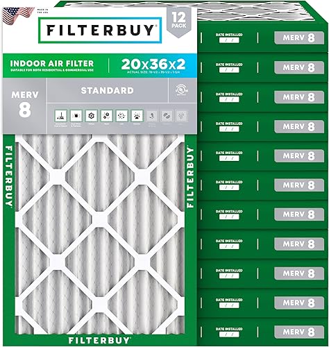 Vista 195 de Filtros de horno/filtros de aire – AFB Silver MERV 8 (12 unidades), Multicolor