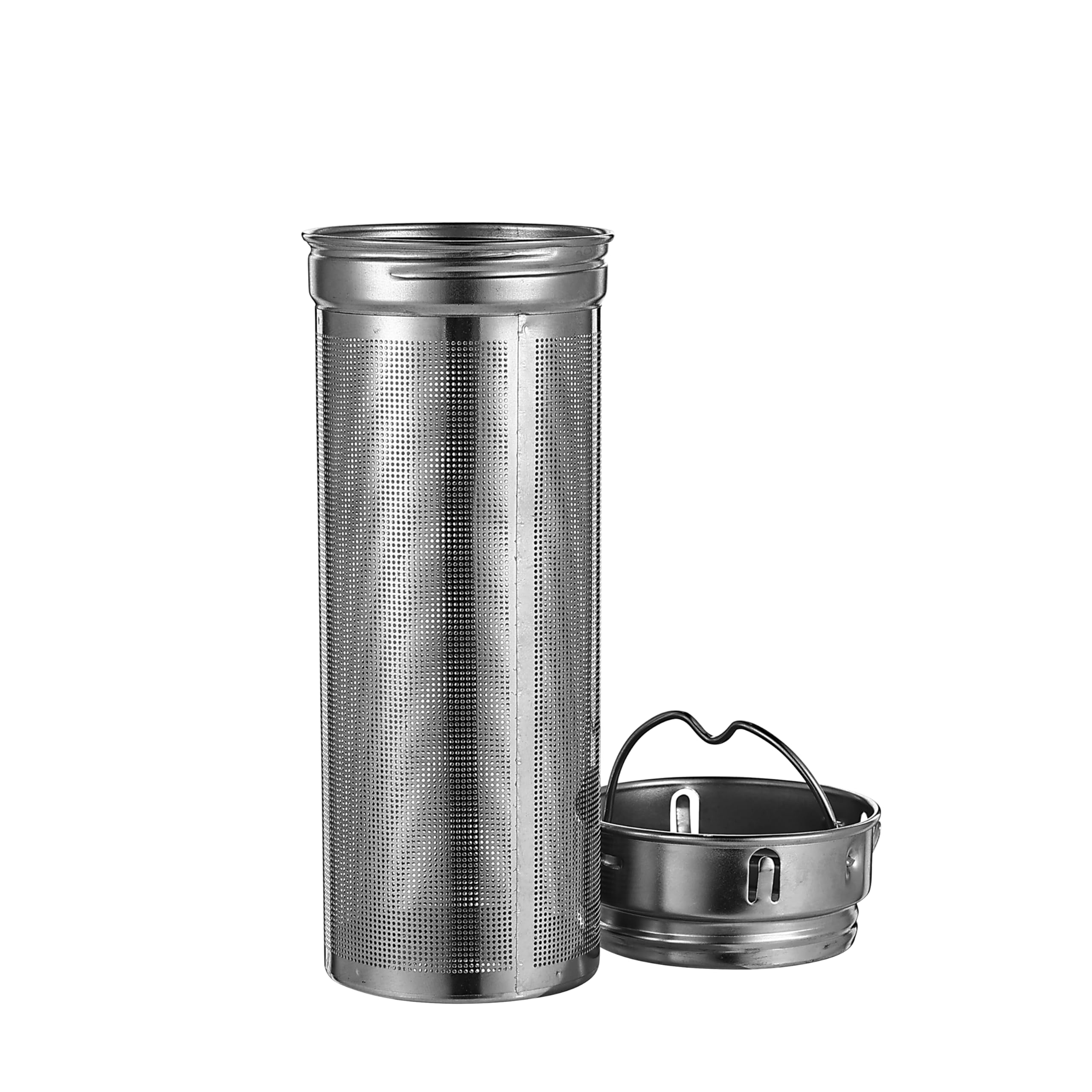 Teeflasche mit Sieb 1L – Auslaufsichere, spülmaschinenfeste Edelstahl Trinkflasche 1l (Isolierflasche) mit Teesieb für losen Tee to Go; Thermosflasche 1l für Kaffee, Camping -Schwarz