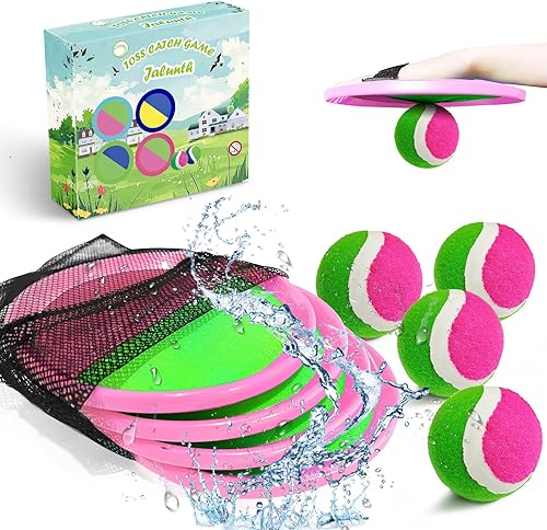 Miniatura 7 de Juego de captura de pelota Toss Paddle juguetes de playa Patio trasero Juegos al aire libre Césped Patio trasero para tirar y atrapar guantes Verde,
