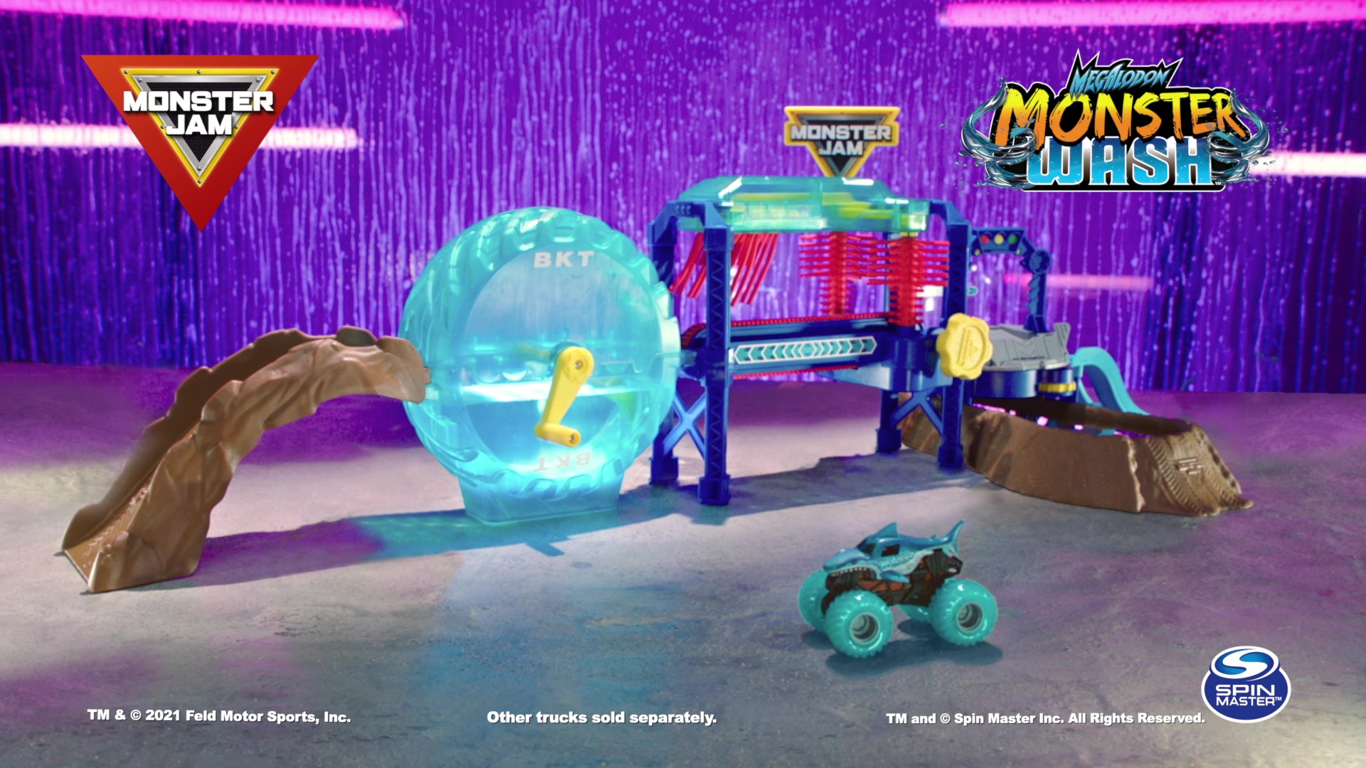 Amazon.com: Monster Jam, Megalodon Monster Wash, Includes Color