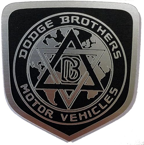 24Designs - Emblema frontal compatible con Brothers, repuesto negro para Dodge Charger