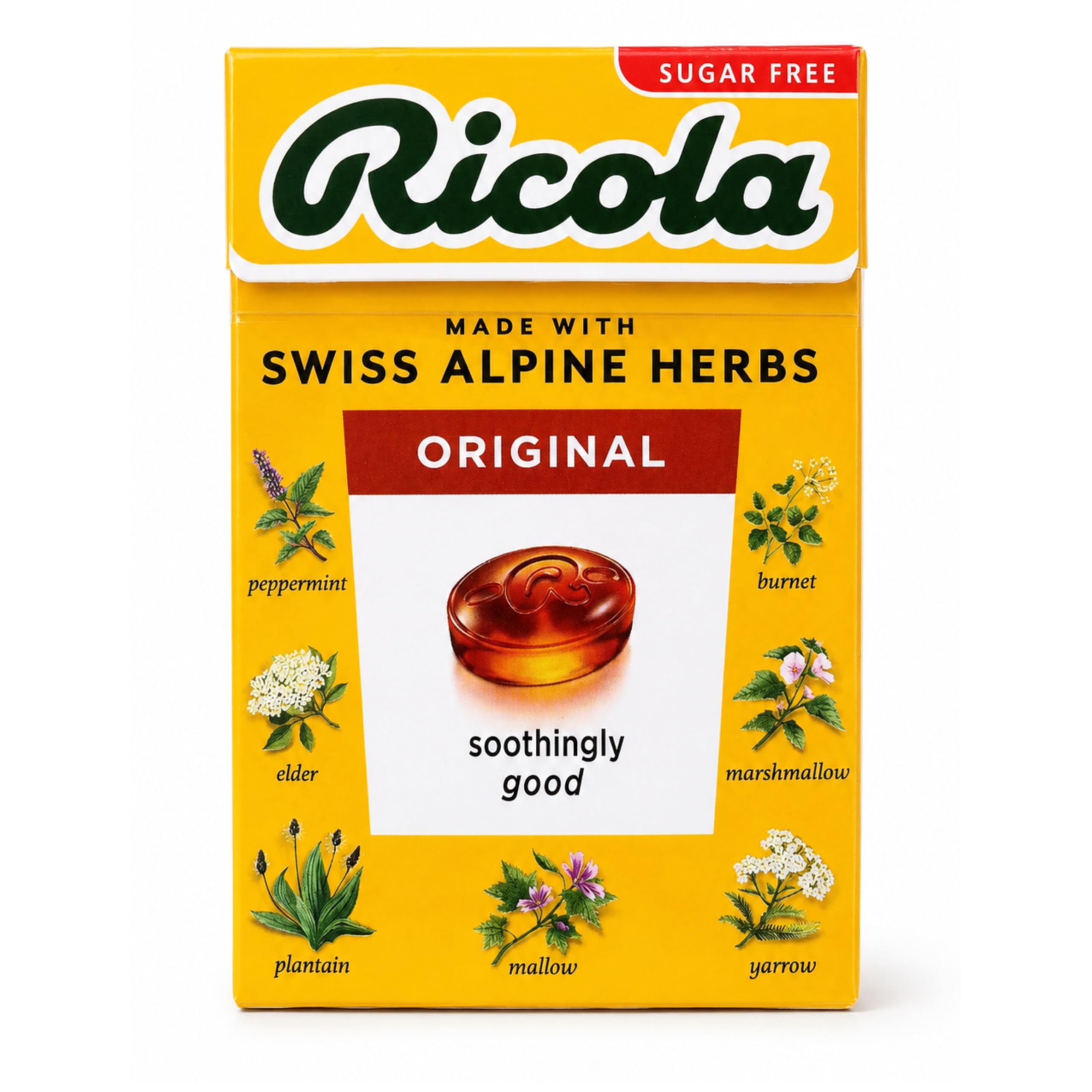 Ricola Swiss Alpine herbs drops 45g (Pack of 10)