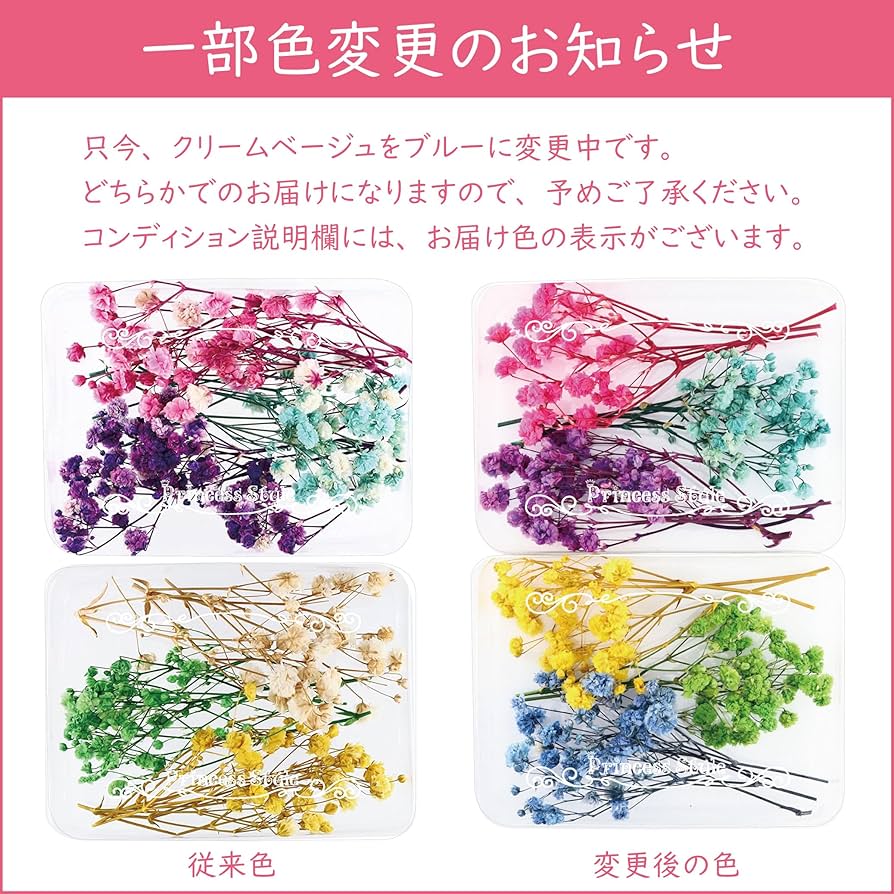 かすみ草様　専用ページ２ Amazon | Princess-style かすみ草 咲いた花 ドライフラワー