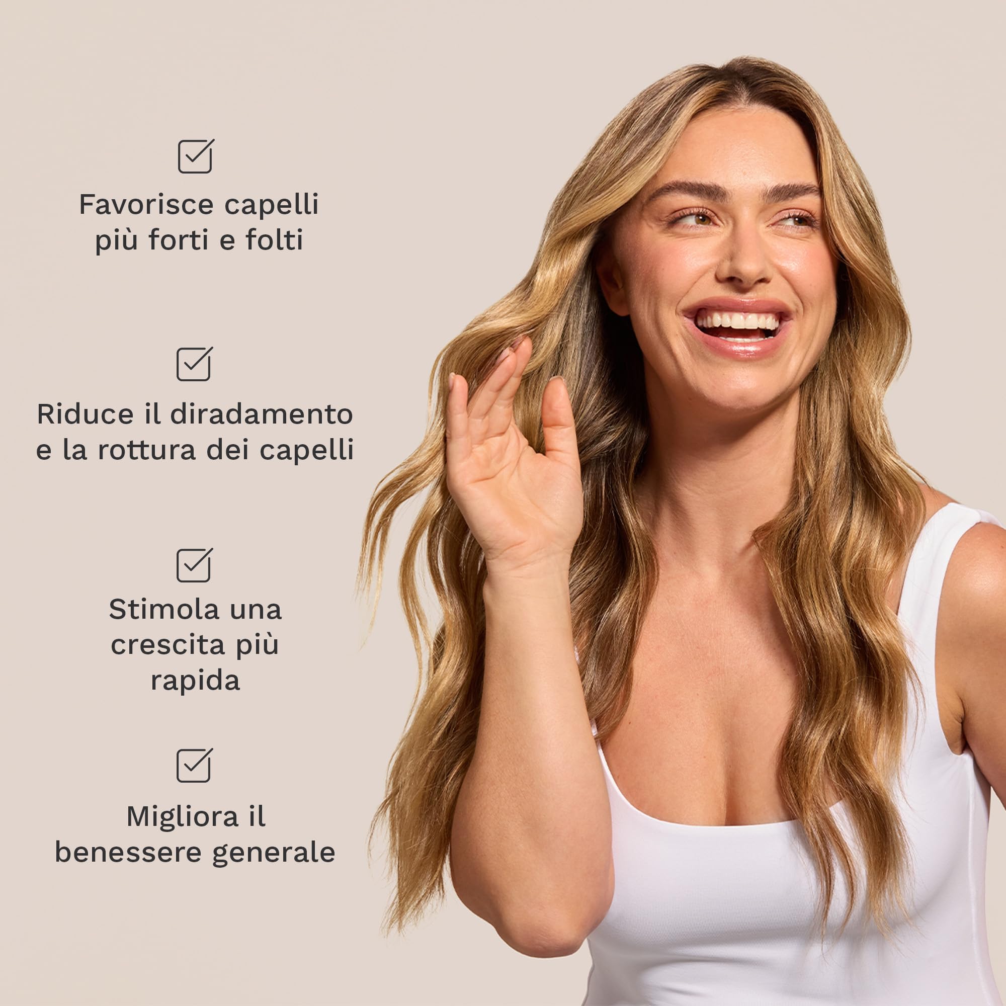 HAIR BURST Gomme Vitaminiche per Capelli Biotina per capelli più Lunghi e Spessi — Aggiunta di Zinco, Vitamina C e Selenio - Fornitura per 1 Mese (Confezione da 60 Caramelle Gommose)