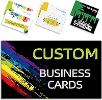 Vista 14 de Tarjetas de visita personalizadas con tu logo, personalizables 100 piezas de impresión de doble cara, personalizadas para pequeñas tarjetas de 300