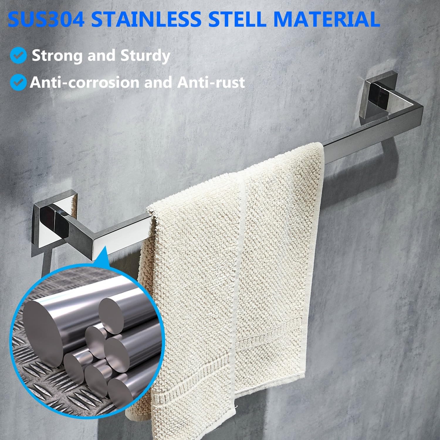 Toilet Roll Holder | Stainless Steel Waterproof Paper Towel Holder For