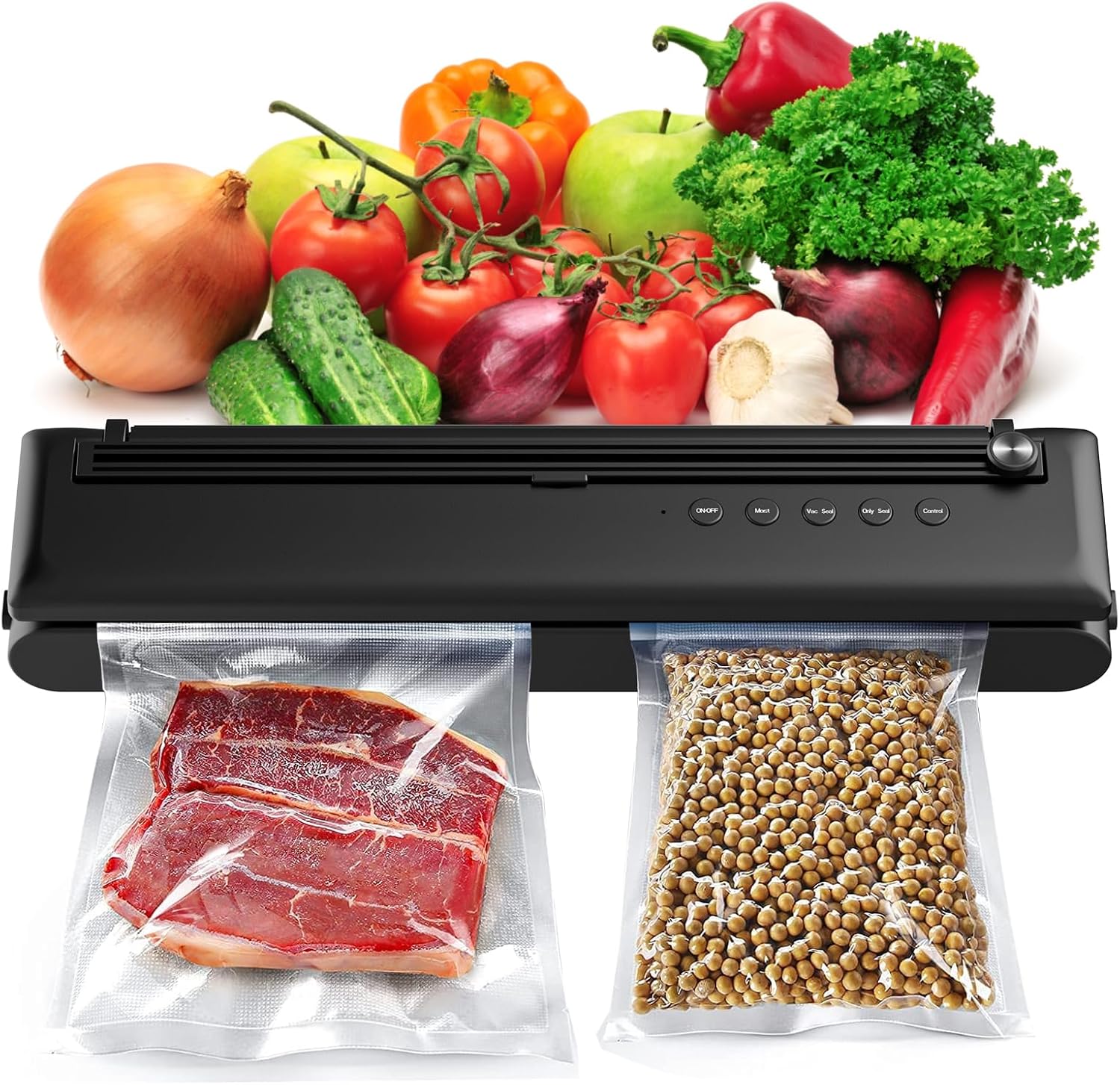 Vacuum Sealer Machine, 60Kpa Automatic Vacuum Air Sealing