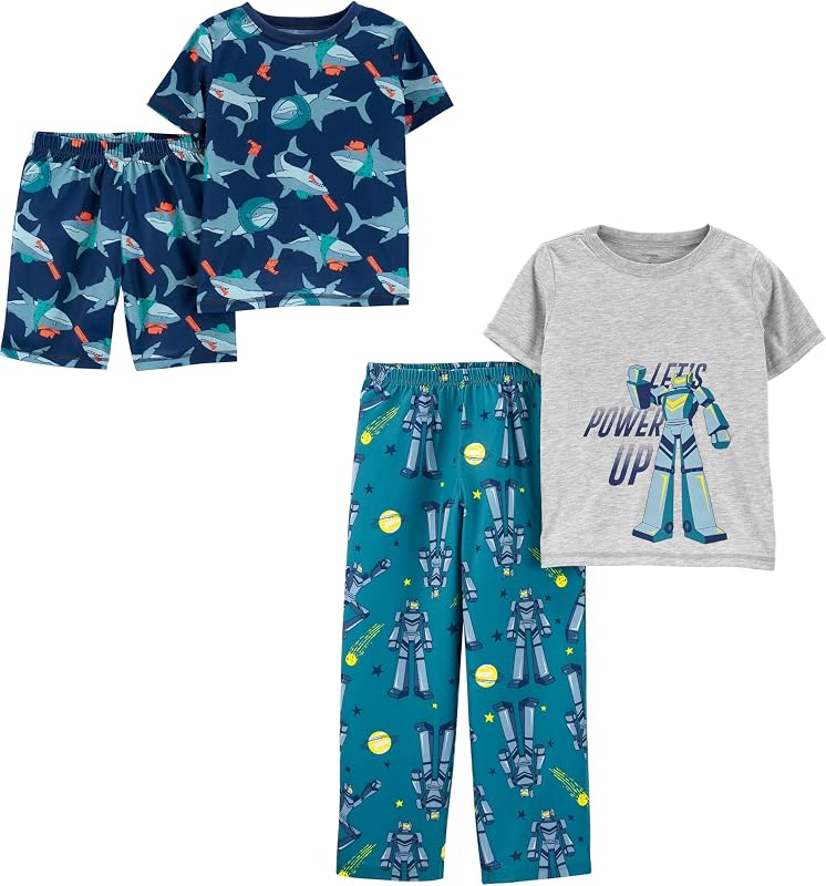 Simple Joys by Carter's Boys' 4-piece Polyester Pajama Set