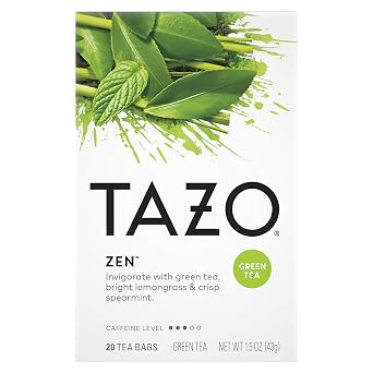 TAZO Tea Bags, Calming Green Tea, Stocking Stuffers for Tea Lovers, 20 ct