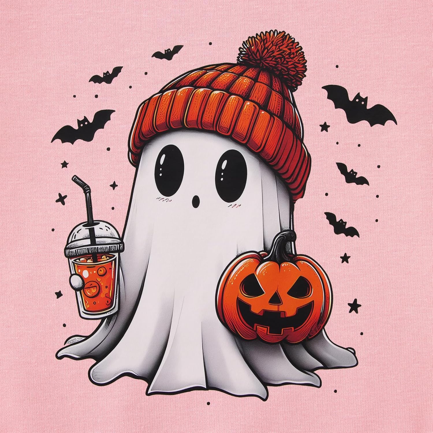 CM C&M WODRO Toddler Halloween Sweatshirt Girl Boy Pumpkin Ghost Pullover Crewneck Long Sleeve Shirt Cute Spooky Season Tops - Image 5