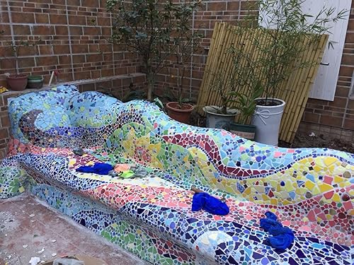 Miniatura 7 de Azulejos de mosaico de cerámica irregulares de color aleatorio de 1.1 lb, para hacer bricolaje, creativos, para platos de bricolaje, macetas,