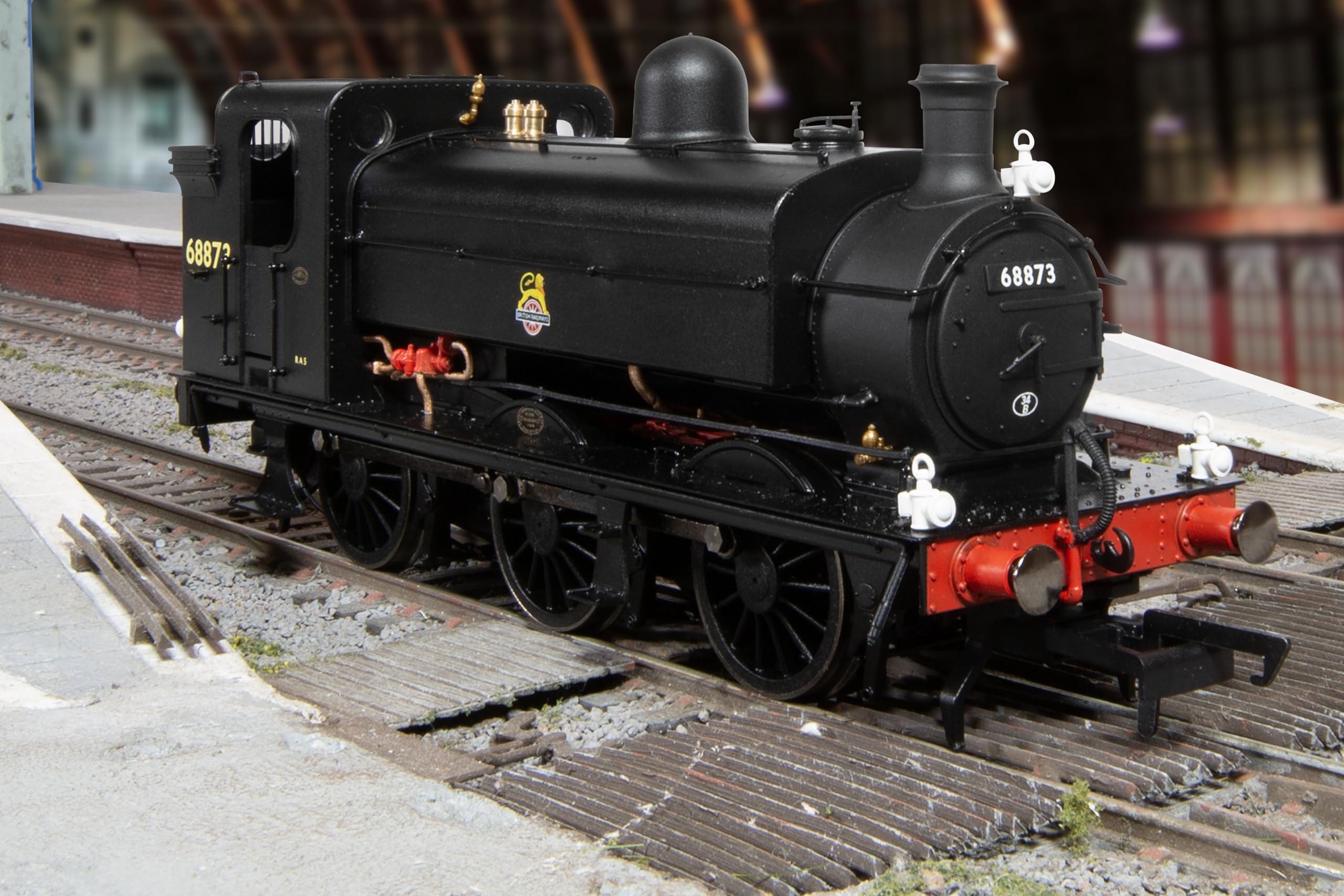 Hornby R30367 BR Early Class J52 0-6-0ST 68873, lokomotywa parowa, skala OO, 14 lat+