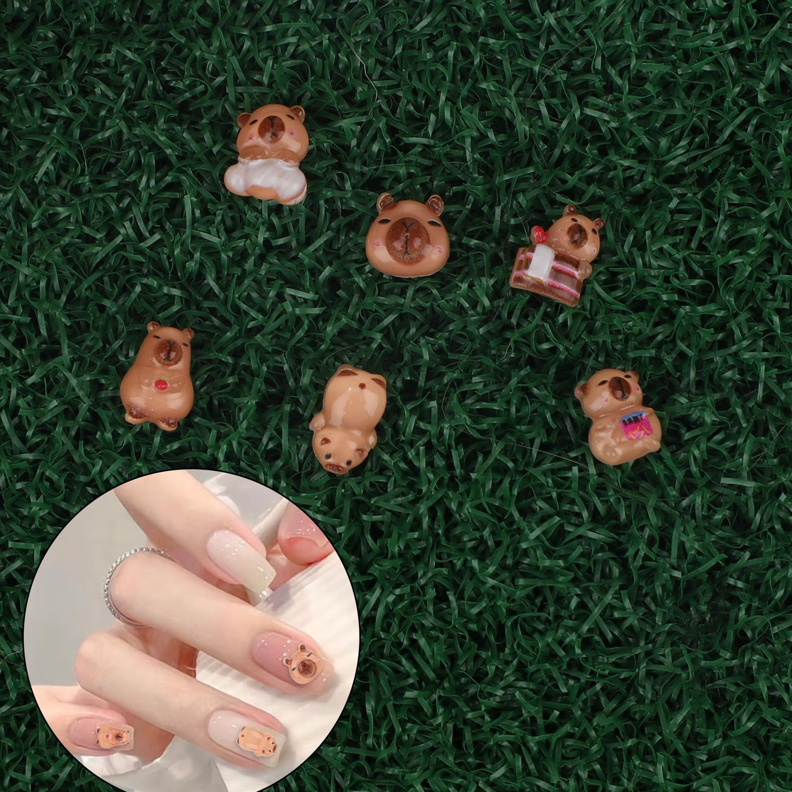 lasuroa 100pcs Mini Capybara Figurines - Image 3