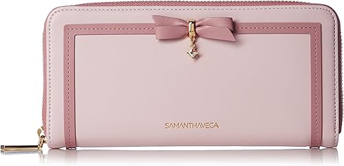 Amazon サマンサベガ 三つ折り財布 公式 リボンロングウォレット レディース ピンク Samanthavega サマンサベガ 財布