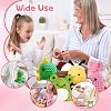 iewrtcin 4 Pieces Crochet Kit for Beginners,Crochet Starter Kits for Beginners Adults,Crochet Animal for Adult and Kids Crochet Set Beginners Adults DIY Craft Art (Dinosaur,Frog,Rabbit,Bee)
