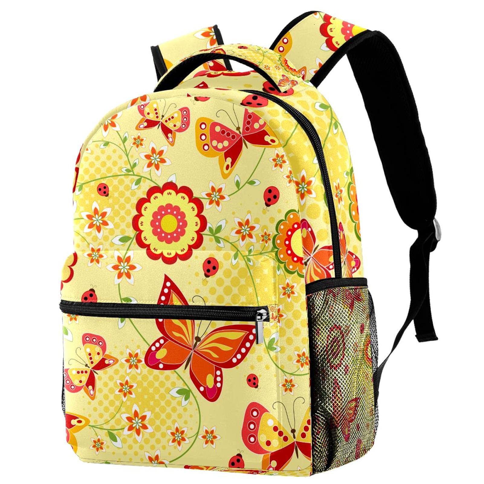 Sac à dos décontracté avec imprimé fleur durable et coloré