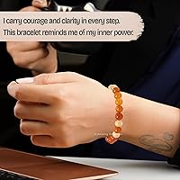 Vista 423 de Amazing Gemstone Crystal Bracelet for Women Men's Gifts - Protection Healing Crystal Bracelet - 8mm Gemstone Beaded Adjustable Bracelet Pulseras