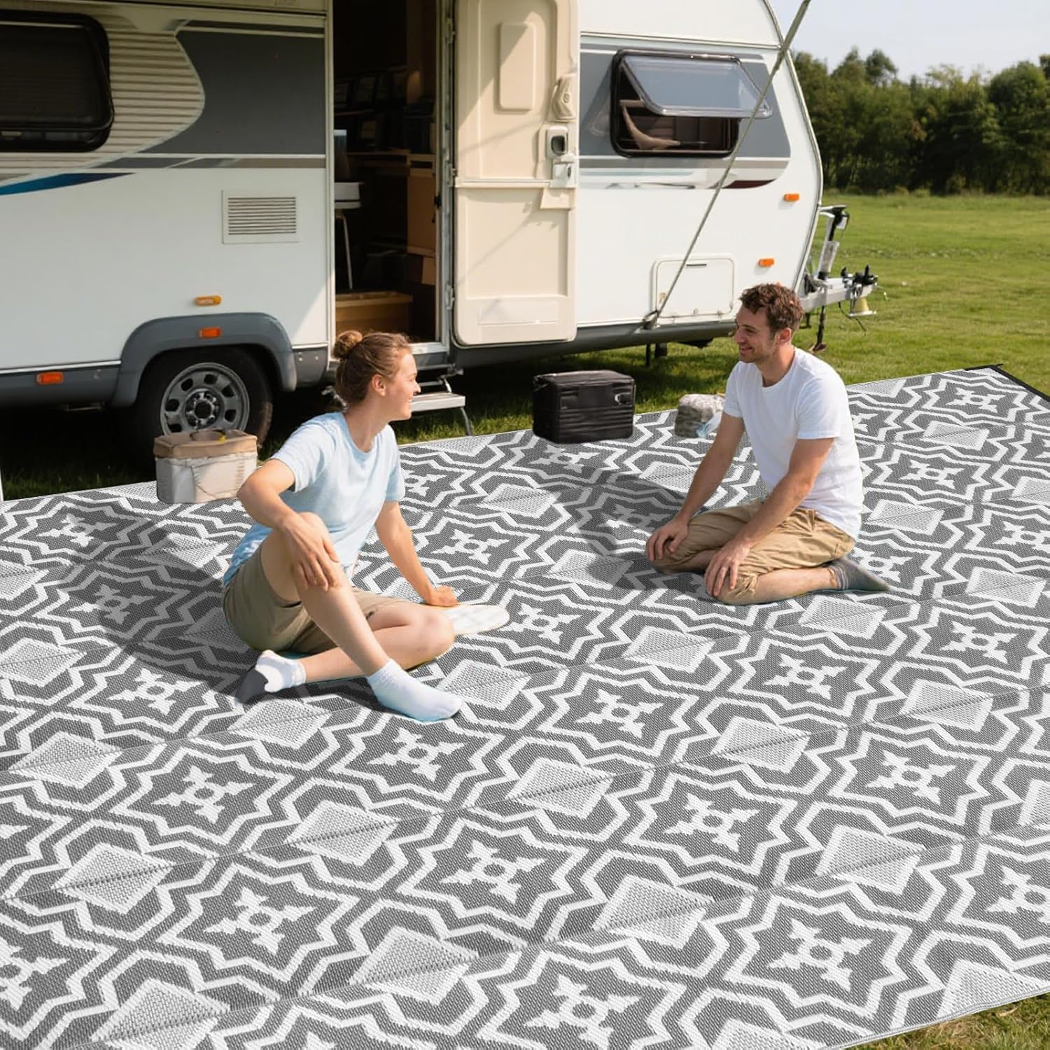Amazon.com: VINBOL Rv Essential Outdoor Rug Waterproof Rv Mat Outdoor ...