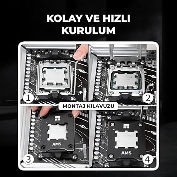 ThermalRight AMD AM5 Socket Reinforcement Mounting Kit TF7 Black ASF AM5 Including Thermal Paste