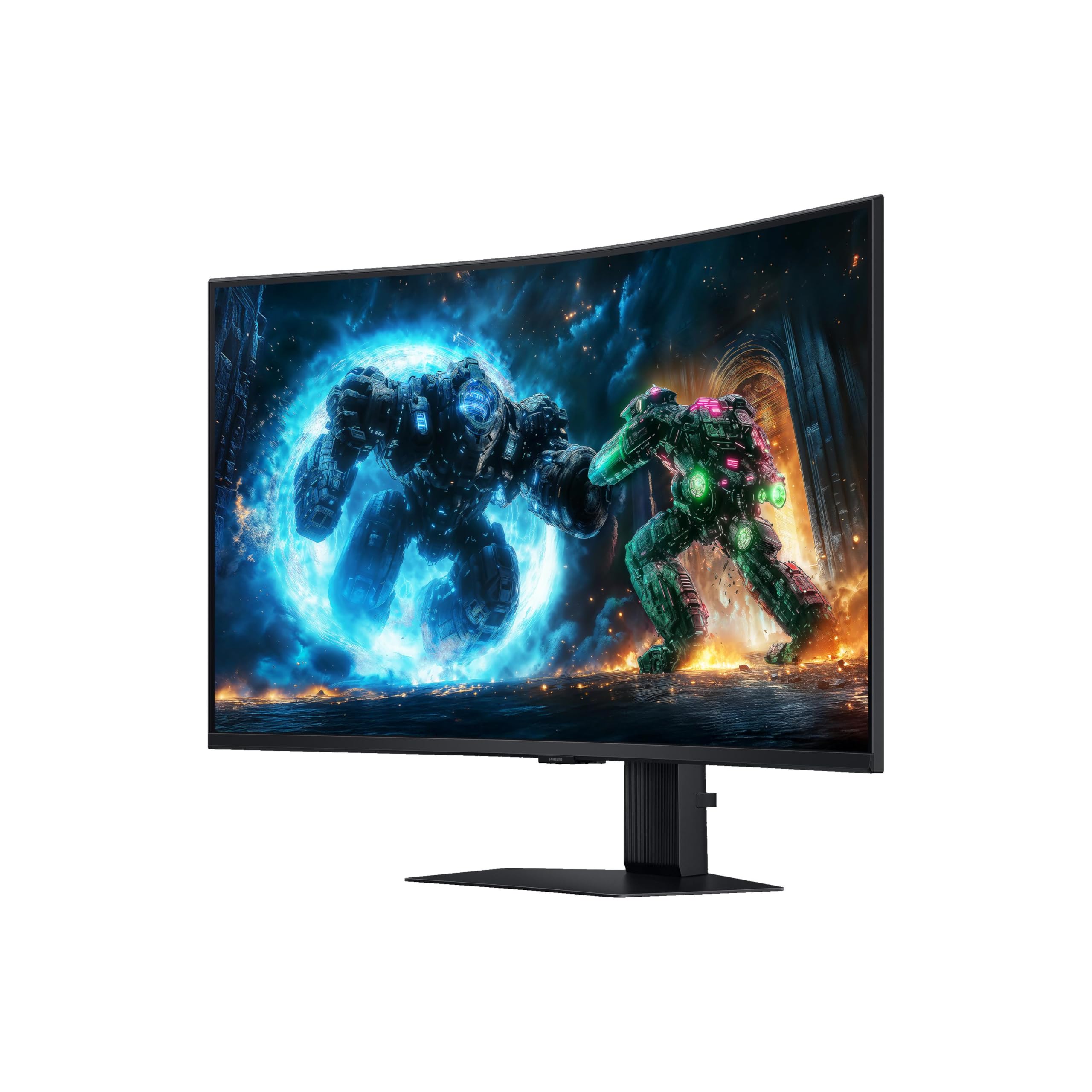 Samsung Écran Gaming Odyssey G75F 40", 180Hz, Dalle VA incurvée 1000R, WUHD (5, 120 x 2, 160), 1ms, 3000:1, Inclinable, Orientable, HDMI (2.1), Display Port (1.4), Prise Casque, LS40FG750EUXEN