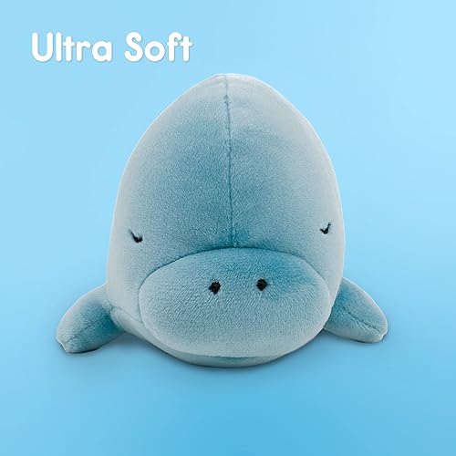 Miniatura 4 de Snuggie Buggies Manatee - Animales de peluche ultra suaves de vaca marina de peluche para niños