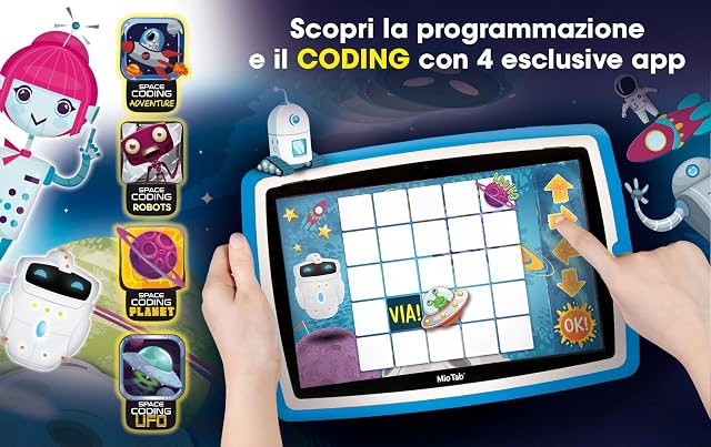 Foto 4 de 4 de Liscianigiochi -Mio Tab Stem Coding XL 2022, Niños a Partir de 6 Años, Pantalla 10 Pulgadas, Memoria 32 GB