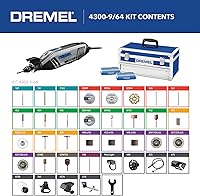Vista 3 de Kit de herramienta giratoria versátil Dremel 4300-9/64 con eje flexible - 9 piezas adicionales y 64 accesorios - Ideal para grabado, grabado