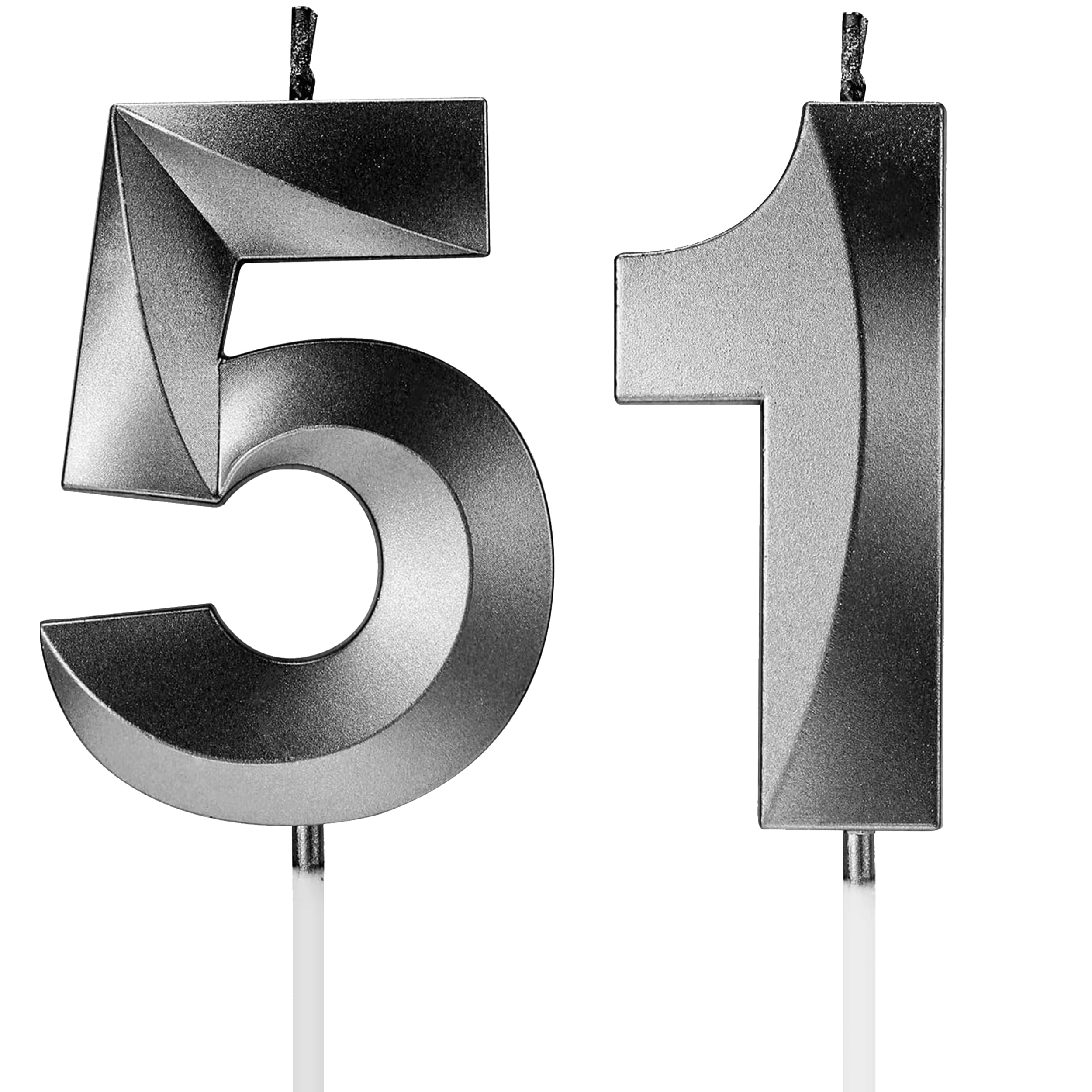 Birthday Candles Number Candles Age Year for Cakes Happy Birthday 3D Designed Wedding Anniversary Party Cake Topper Decorations