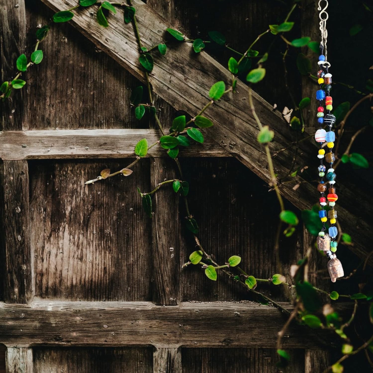 Glass Bead Windchimes Outside Beaded Yard Garden Outdoor Memorial Sympathy - Image 3