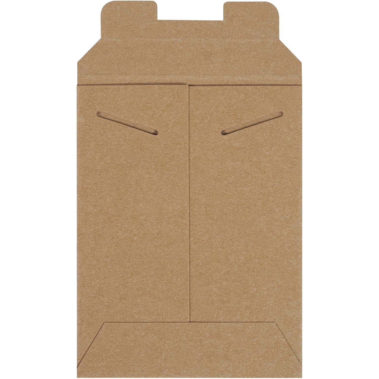 BOX USA Rigid Mailers 6" x 8" (100-Pack) - Kraft Mailer Envelopes for Photos, Trading Cards, Small Prints - Stay Flat