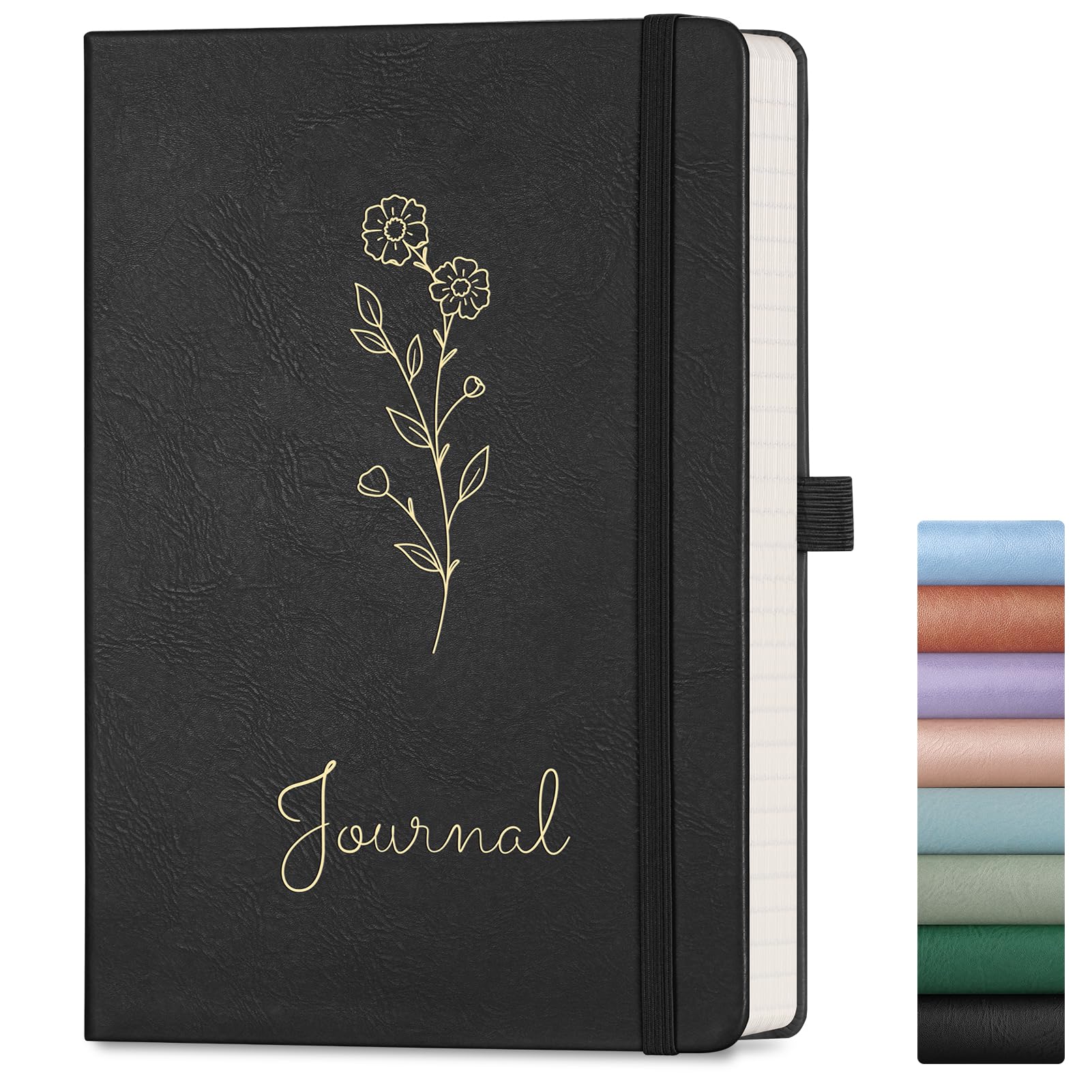 AUTEMPO A5 Graph Journal Notebook, 192 Pages, Hardcover, Black