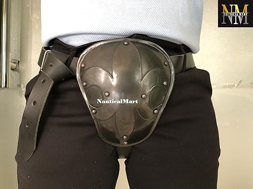 Vista 4 de Codpiece Medieval Armour para caballeros, protector de ingle para Buhurts Knight Cosplay