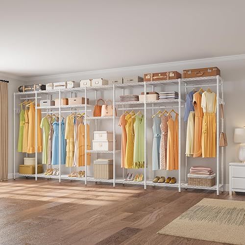 Miniatura 9 de VIPEK V70 - Perchero extra grande resistente para ropa portátil, armario grande para dormitorio, almacenamiento, armario, organizador de ropa de