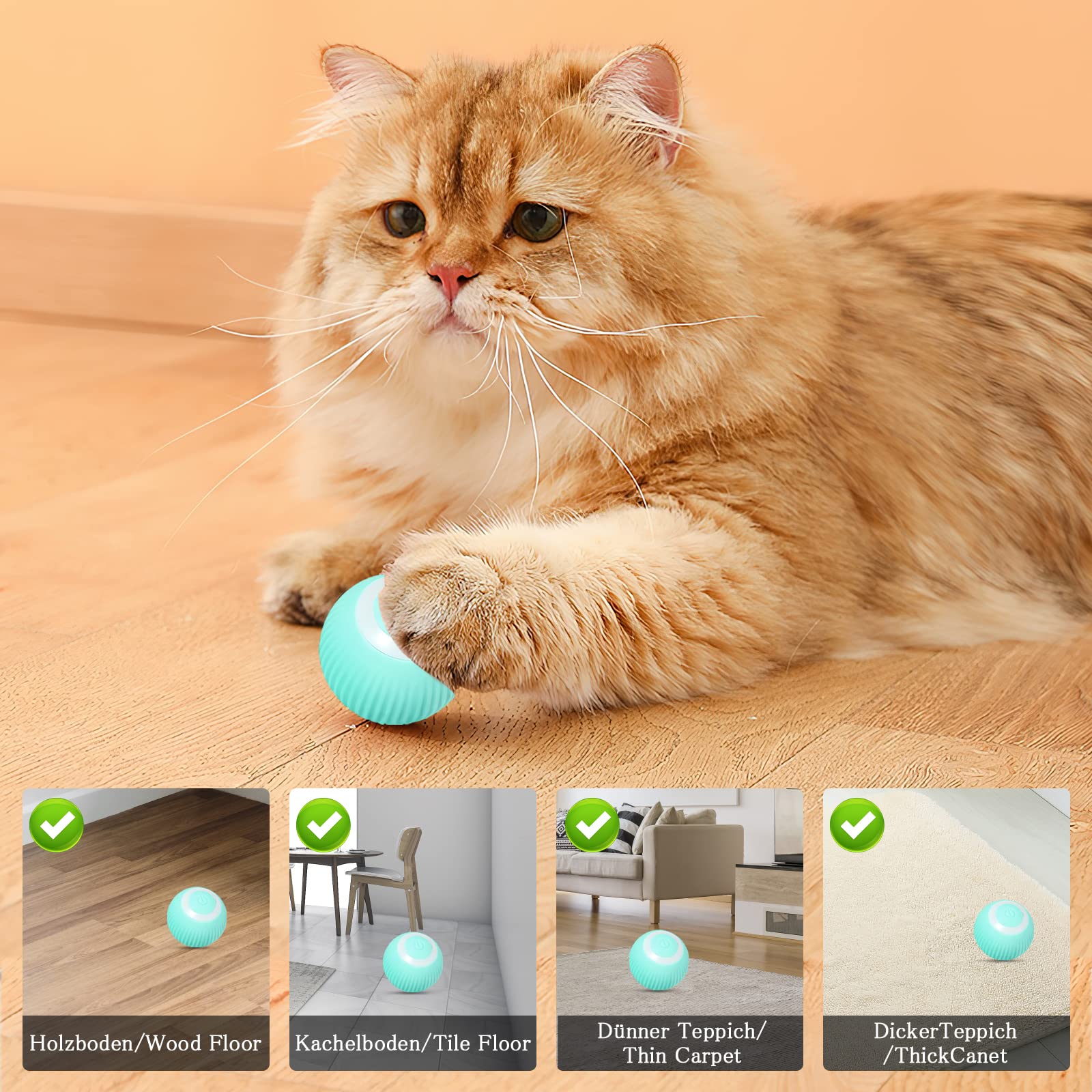 HENGBIRD Kattenspeelgoed, zelfbezigheid, intelligent licht, interactief HENGBIRD Kattenspeelgoed, zelfbezigheid, intelligent licht, interactief