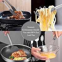 Vista 6 de Silicone Cooking Utensil Set, Non-stick Kitchen Utensil 13 Pcs Cooking Utensils Set, Heat Resistant Cookware, Silicone Kitchen Tools with Stainless