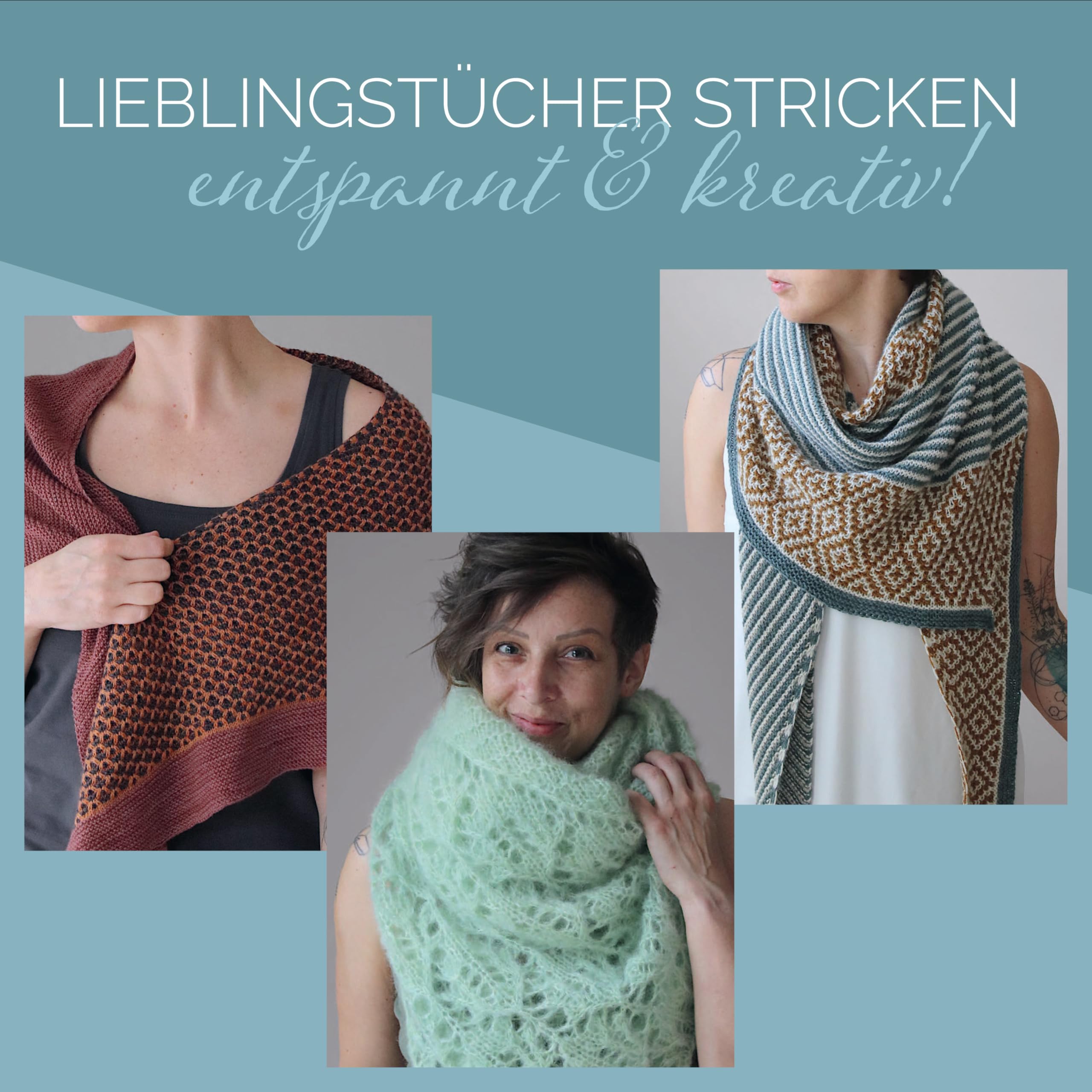 Mairlynd: Shawl Love. Mit 'Row Maps' zu allen Designs!: Entspann dich. Strick ein Tuch. Zweisprachige Ausgabe, Deutsch - Englisch