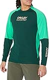 Oakley Factory Pilot MTB - Camiseta de Manga Larga Jersey de Bicicleta de montaña para Unisex Adulto Hunter Green (Casco) M