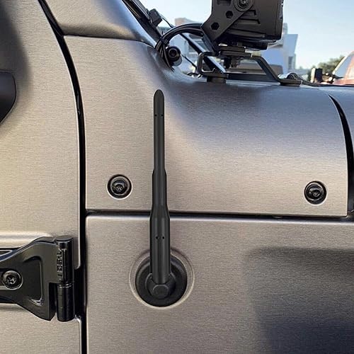Miniatura 2 de KSaAuto Antena corta para Jeep Wrangler 2007-2023, accesorios JK JL Unlimited Gladiator Accessories JT, antena de radio Jeep JK JL de 6.5 pulgadas