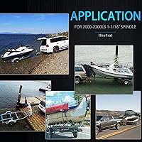 Vista 8 de 2 juegos de rodamientos de eje de remolque de barco de 2000 a 2200 libras, kits de rodamientos L44649 / L44610, sellos de grasa de 12192TB