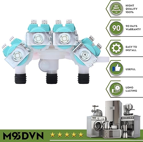 Miniatura 6 de Reemplazo de la válvula de entrada de agua para Maytag MVWB765FW3 MVWB835DW2 MVWB835DW0 MVWB835DW3 MVWB766FW1 MVWB835DC5 MVWB835DC3 MVWB765FW4
