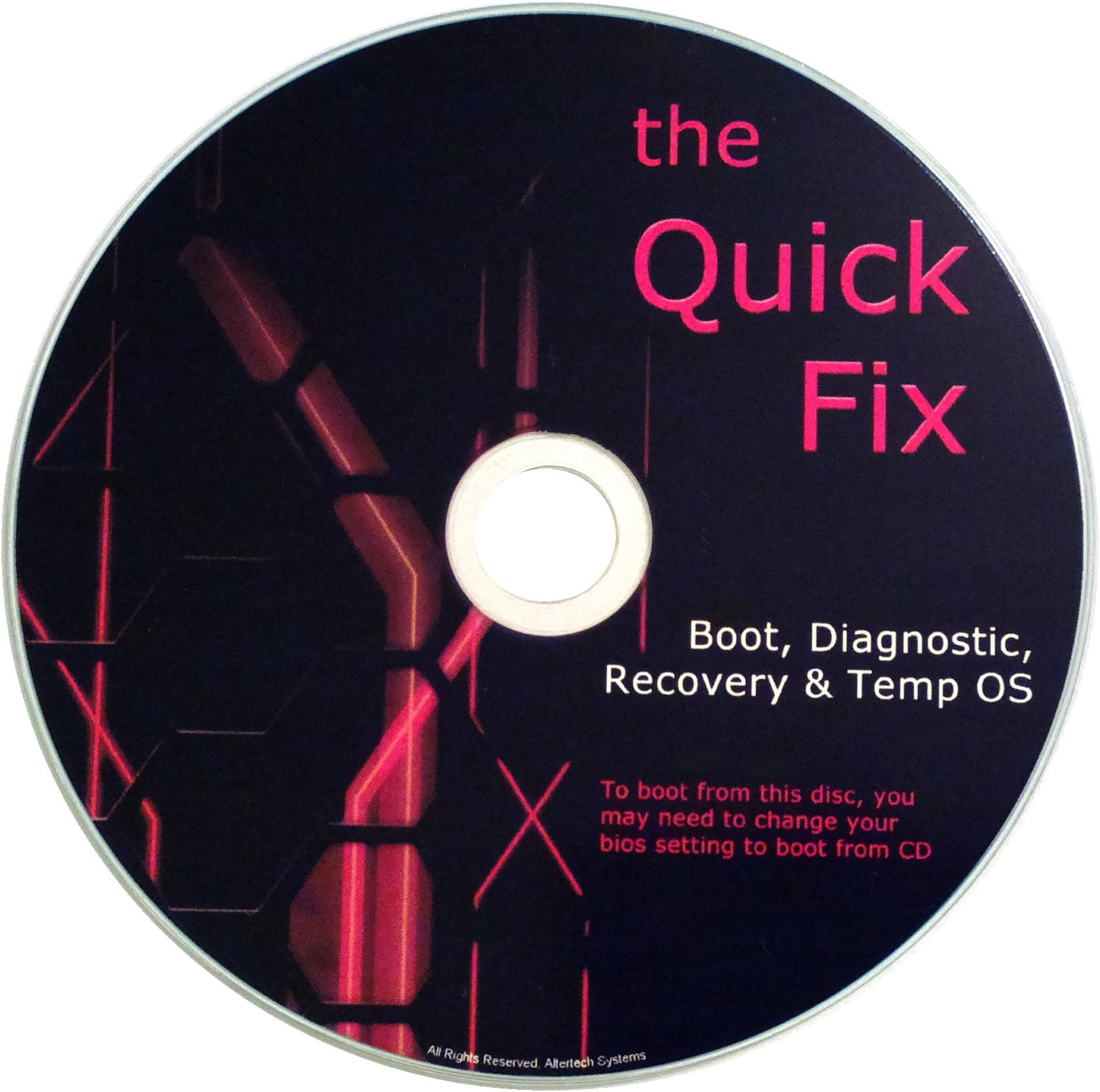 The QUICK FIX PC Operating System, Boots any Computer - Windows/OSX/Linux [2014-2016]