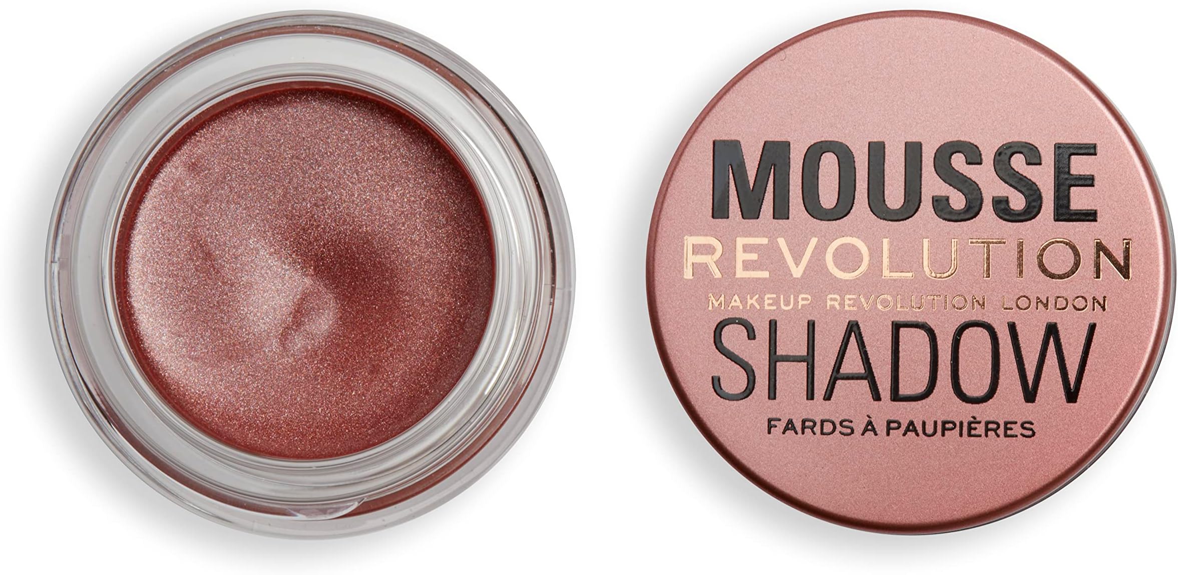 Revolution Beauty London Mousse Shadow, Creamy Colour for Cheeks and Eyes, Whipped, Lightweight Formula, Cream-to-Powder, Amber Bronze, 4g