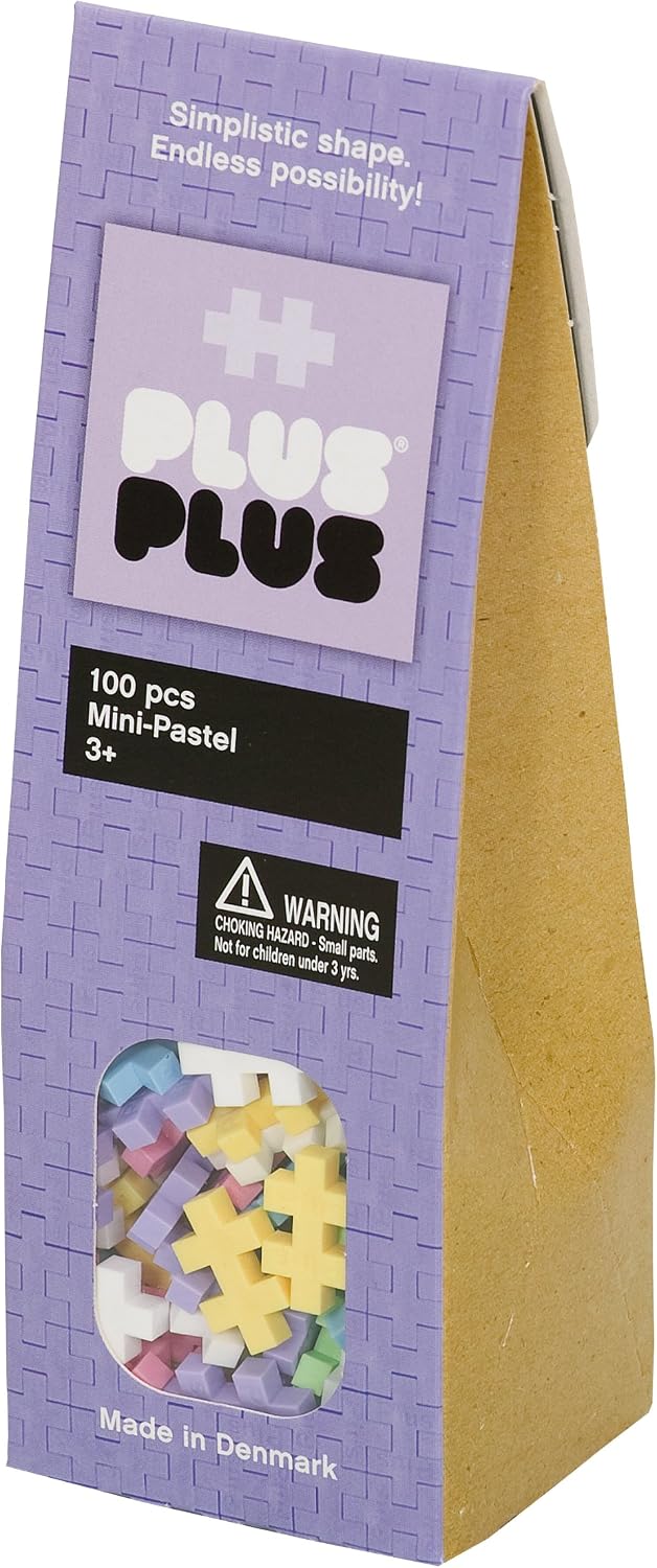 Amazon.com: PLUS PLUS - Open Play Set - 100 Piece - Pastel Color Mix ...