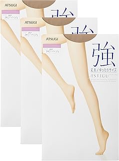 (アツギ)ATSUGI ストッキング ASTIGU(アスティーグ) 【強】 丈夫 ストッキング お腹ゆったりJ~JJサイズ 〈3足組〉