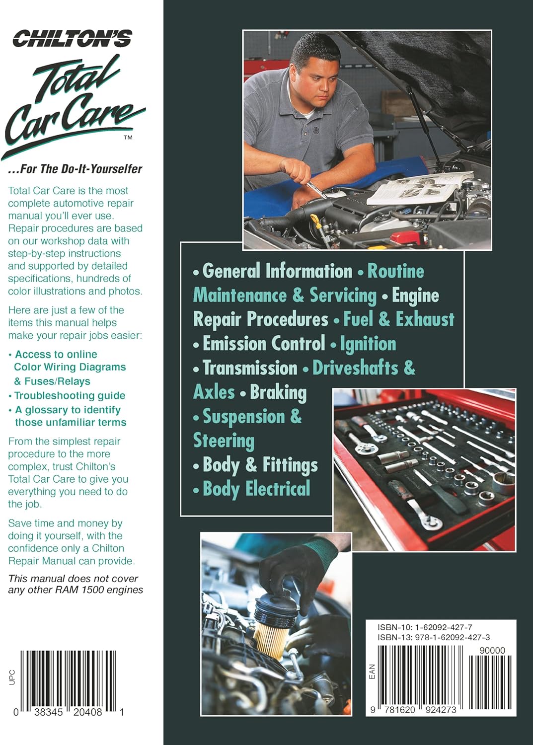 Chilton RAM 1500 DT (2019–2022) Chilton Repair Manual: Covers EZH & EZL 5.7L HEMI Gas Engines – Maintenance, Repairs, Troubleshooting & Wiring Diagrams