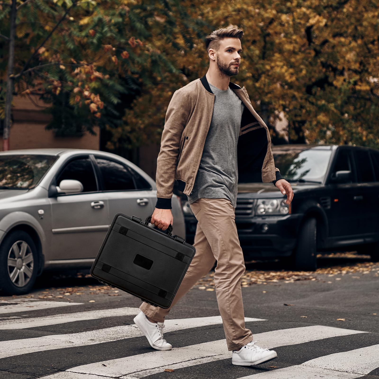 Custodia per microfono wireless, custodia rigida in schiuma per il trasporto del microfono, con schiuma personalizzabile, compatibile con Sennheiser, Shure, Audio Technica, Nady, VocoPro, ricevitori,