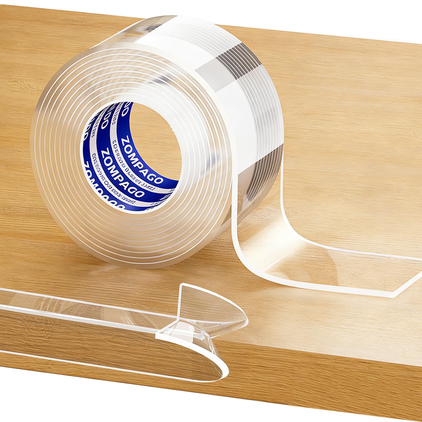 ZOMPAGO Kantenschutz Transparent Selbstklebend 2mm Dicke, 3m x 3cm, Extra Stark Klar Weiche Möbelkantenschoner für Baby-Sicherung,Kanten-&Eckenschutz für Schränke,Tische,Wände,Betten,Küche