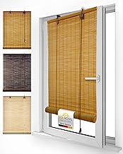 Sol Royal SolDecor B86 Bamboo Blinds Roll Bamboo Windows Klemmfix Sturdy Wood Quality 110 x 160 cm Bamboo